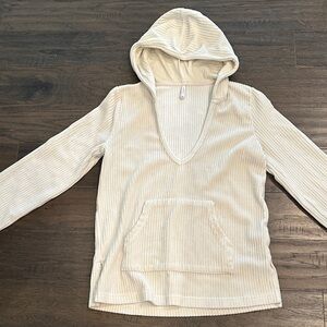 Z Supply Cream Ribbed Knit Top